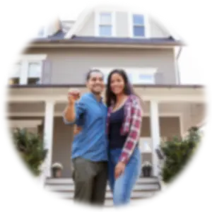 Family with New Home